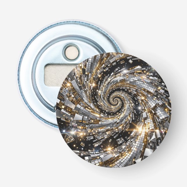 Décapsuleur Super Flasher Spirale Or & Argent (Devant)