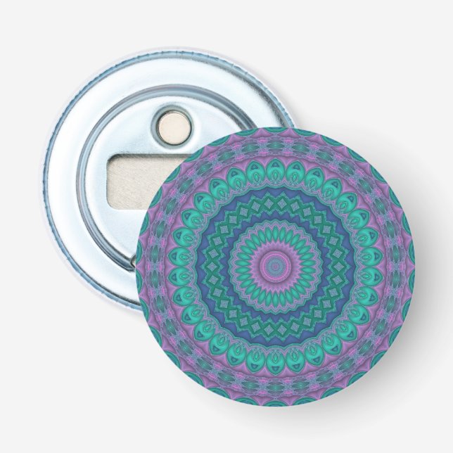 Décapsuleur Super Hippie Trippy Joyau coloré Mandala (Devant)
