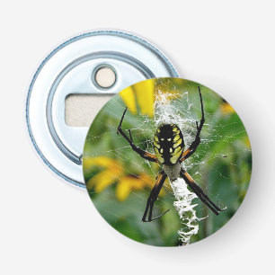 Décapsuleur Superbe araignée de l'Orbe dans sa toile