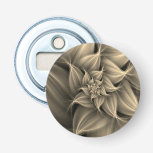 Décapsuleur Superbe fleur d'or fractale
