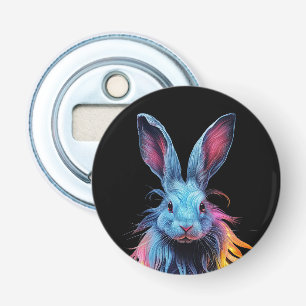 Décapsuleur Superbe Lapin Bleu en feu