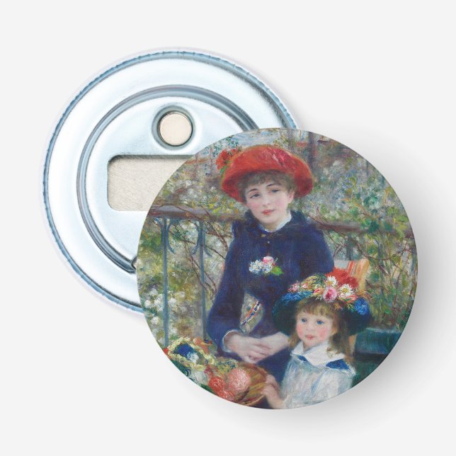 Décapsuleur Sur la terrasse, portrait impressionniste, Renoir (Devant)
