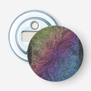 Décapsuleur Swirl prismatique Arc-en-ciel Fractal Feather Ar
