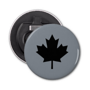 Décapsuleur Symbole canadien de feuille d'érable noire