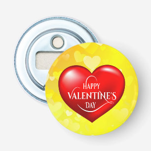 Décapsuleur Symbole d'amour rouge 3d en forme de coeur-50420