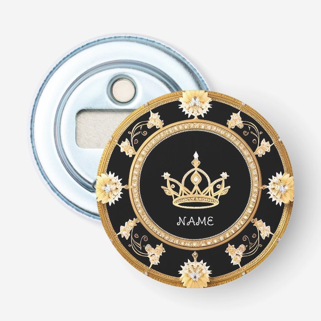Décapsuleur Symbole de couronne royale ornée élégante (Devant)