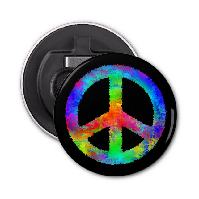 DÉCAPSULEUR SYMBOLE DE LA PAIX MULTIPLES (Devant)