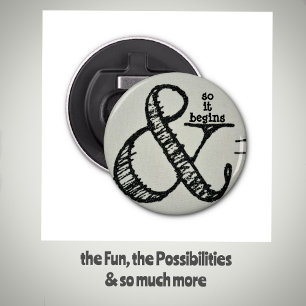 Décapsuleur Symbole de l'esperluette et donc ça commence humor