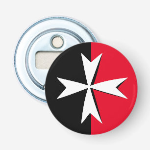 Décapsuleur Symbole de mode du drapeau de la Croix-de-Malte bl