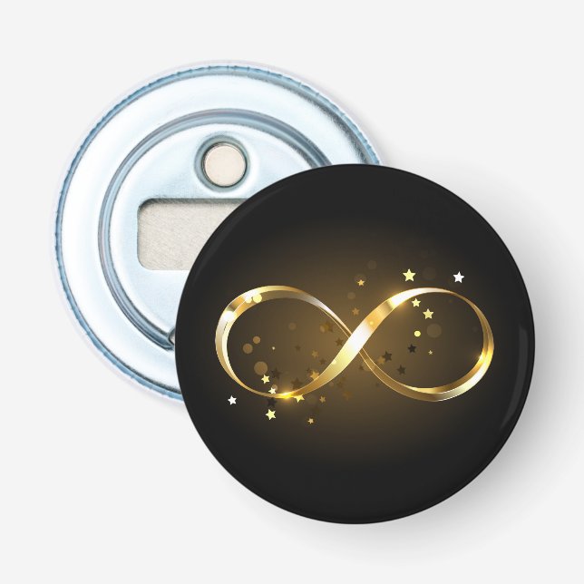 Décapsuleur Symbole d'infini doré (Devant)
