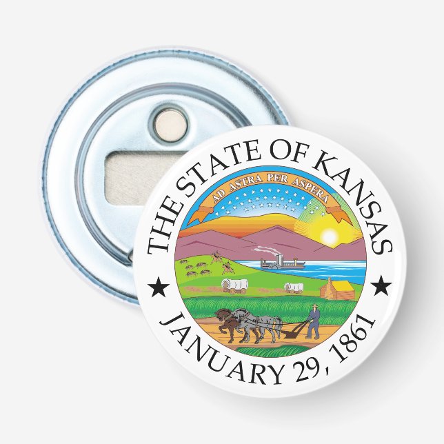 Décapsuleur Symbole du Kansas (Devant)