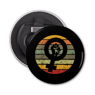 Décapsuleur Symbole féministe Design Retro Vintage, les années