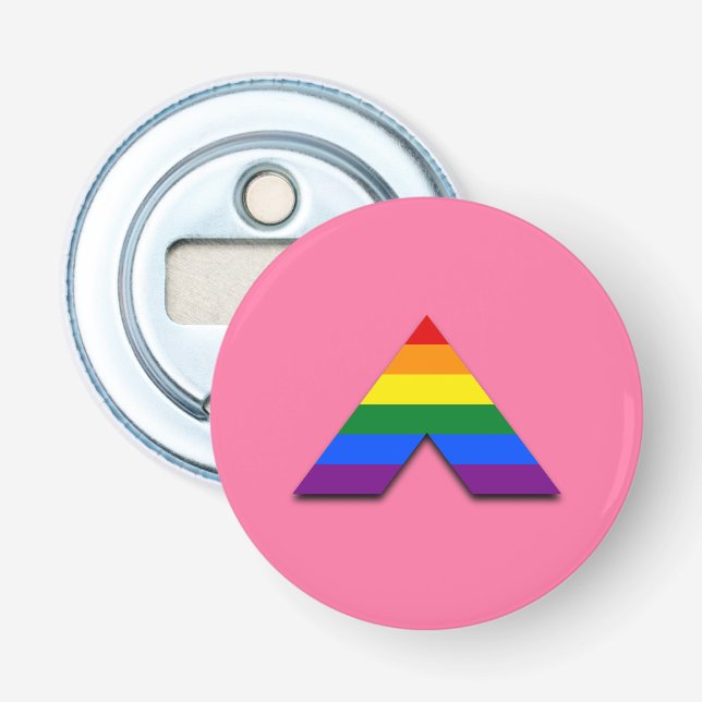 Décapsuleur Symbole pyramidal LGBT droit Bottle Opener (Devant)