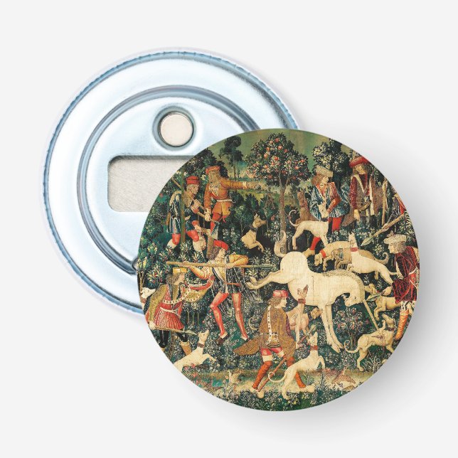 Décapsuleur Tapisseries de licorne Classique médiéval défend l (Devant)
