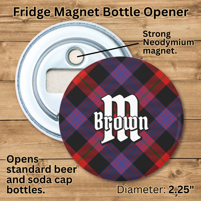 Décapsuleur Tartan Clan Brown (Créateur téléchargé)