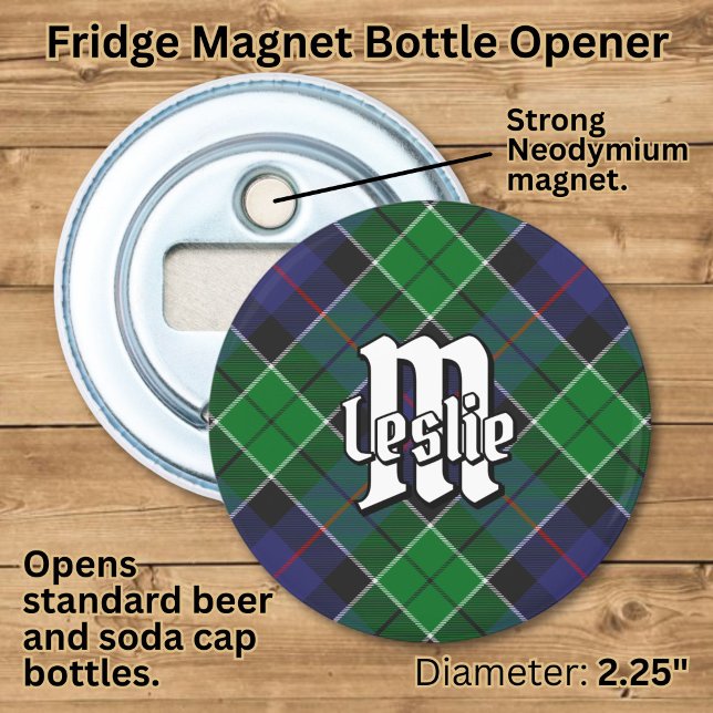 Décapsuleur Tartan de chasse du clan Leslie (Créateur téléchargé)