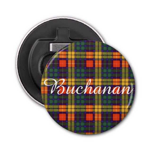 Décapsuleur Tartan d'écossais de plaid de clan de Buchanan (Devant)