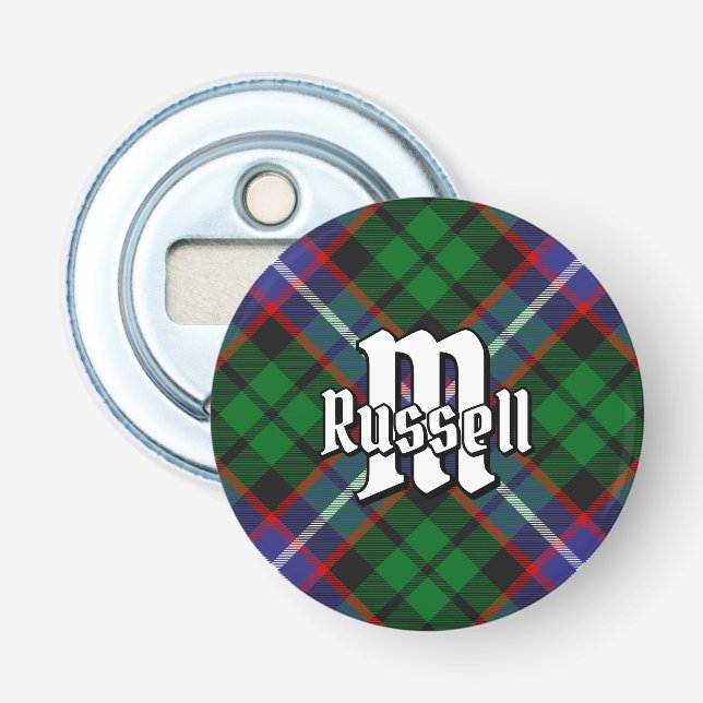 Décapsuleur Tartan du clan Russell (Devant)
