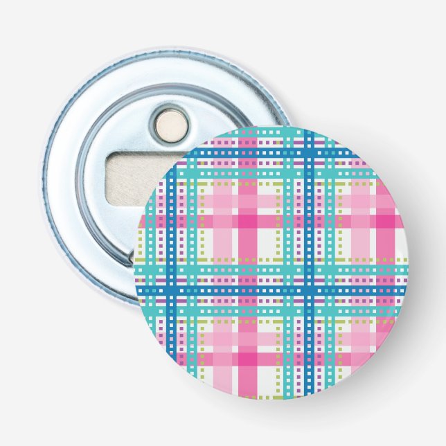 Décapsuleur Tartan, motif de plaid (Devant)