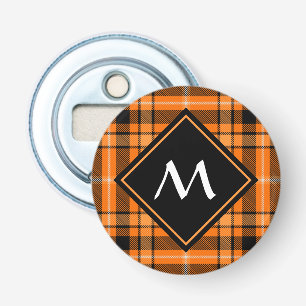 Décapsuleur Tartan orange d'Halloween
