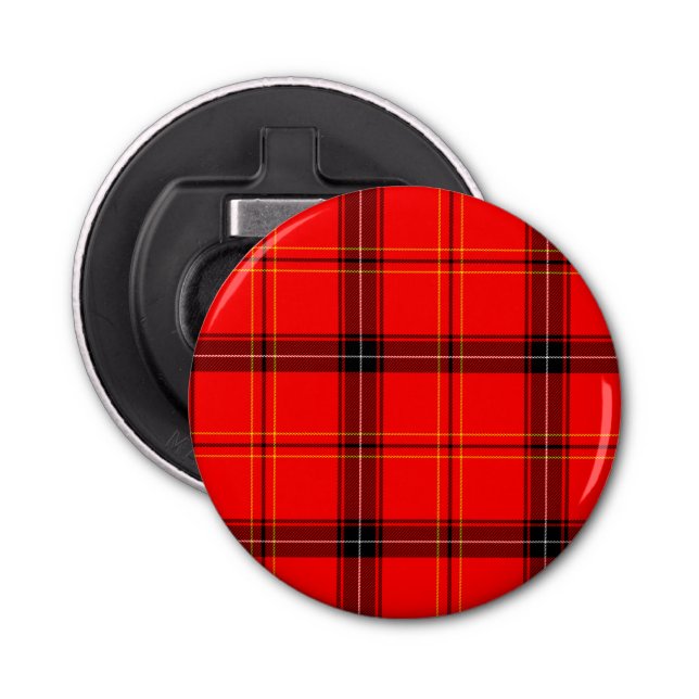 Décapsuleur Tartan rouge écossais (Devant)
