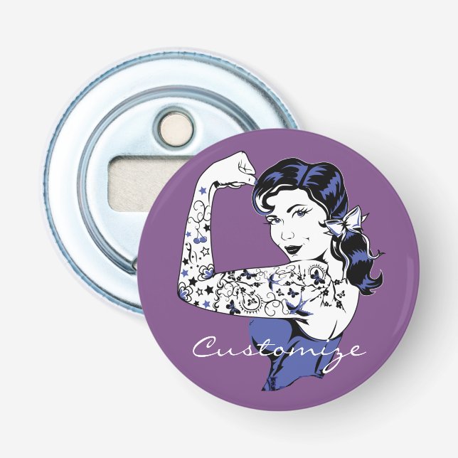 Décapsuleur Tattoo Girl Arm Up Thunder_Cove (Devant)