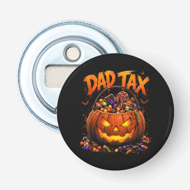 Décapsuleur Taxe Papa Drôle Halloween Citrouille (Devant)