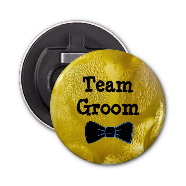 Décapsuleur Team Groom Cold Beer Bubbles Bottle Opener (Devant)