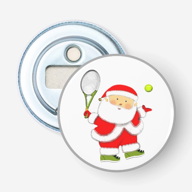 Décapsuleur Tennis Noël Fêtes (Devant)