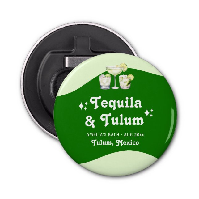 Décapsuleur Tequila Citron Vert et Bachelorette Tulum (Devant)