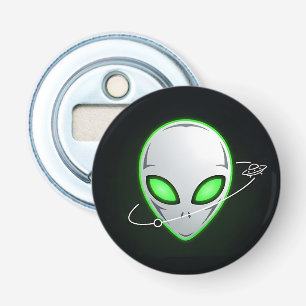 Décapsuleur Tête d'alien de science-fiction élégante