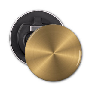 Décapsuleur Texture radiale métallique personnalisée d'or