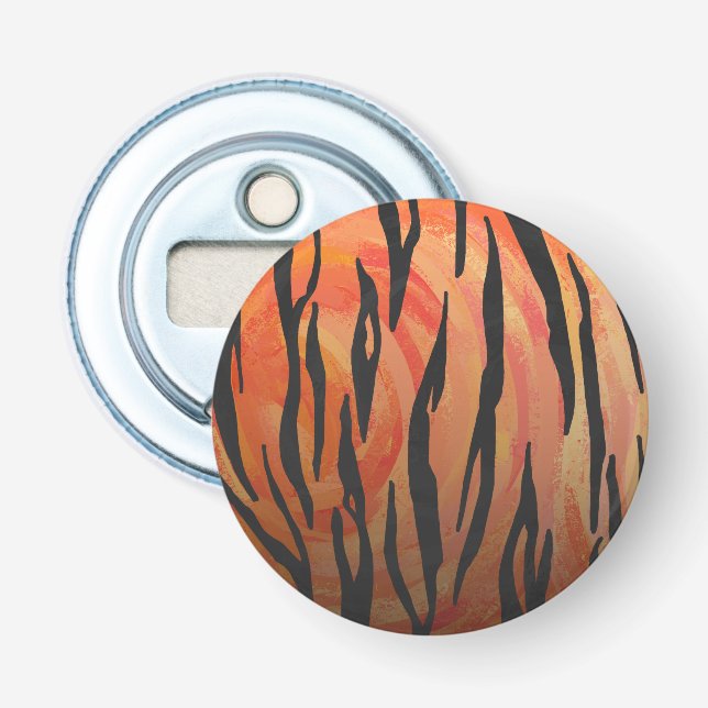 Décapsuleur Tiger chaud orange et noir (Devant)
