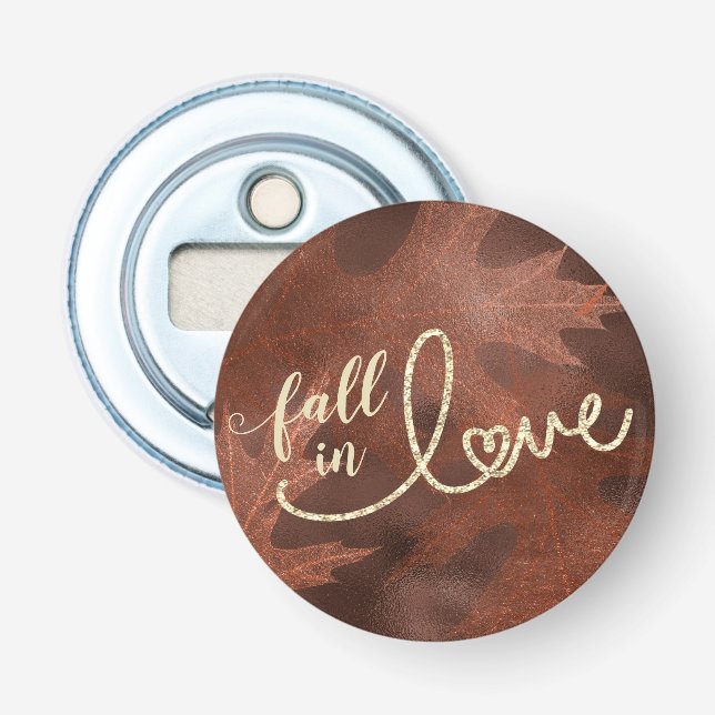 Décapsuleur Tomber amoureux de l'automne | Rustique Boho Chic  (Devant)