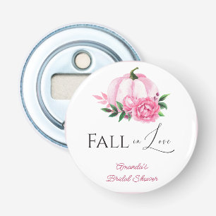 Décapsuleur Tombez Amoureux Rose Pâle Citrouille Mariage Rusti