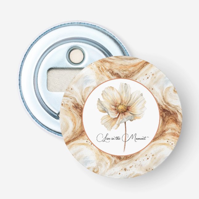Décapsuleur Torsades de latte de citrouille Fleur d'automne (Devant)
