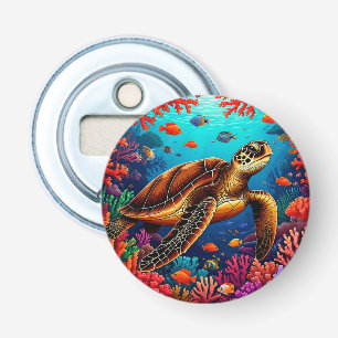 Décapsuleur Tortue de mer Récif de corail