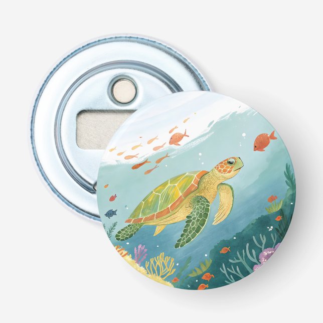 Décapsuleur Tortue de peinture (Devant)