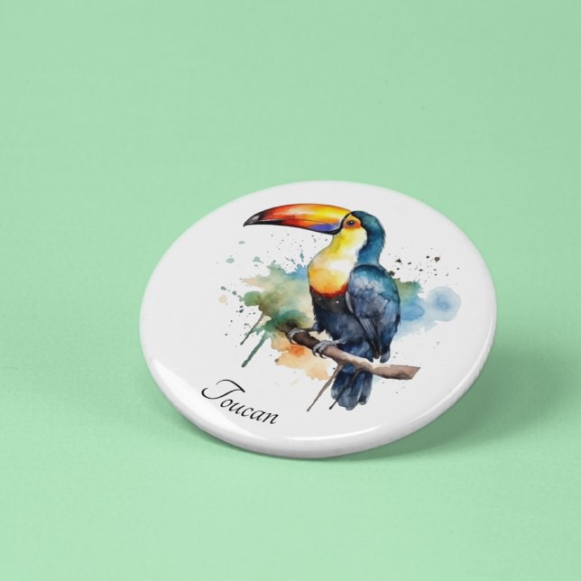 Décapsuleur toucan coloré assis sur une branche (Créateur téléchargé)