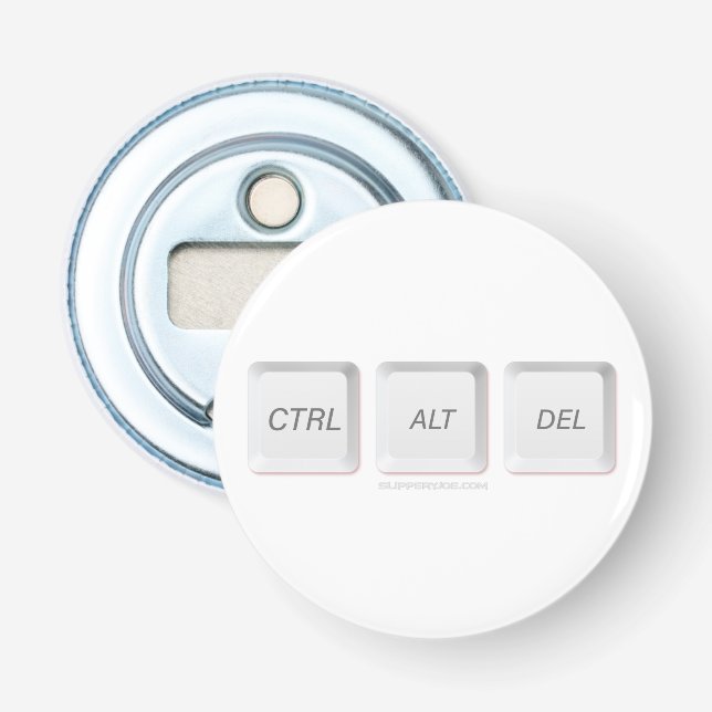 Décapsuleur Touches CTRL ALT DEL de SlipperyJoe trois touches  (Devant)