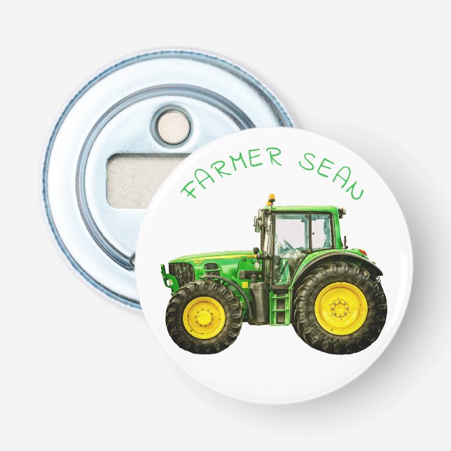 Décapsuleur Tracteur John Deere pour agriculteurs (Devant)