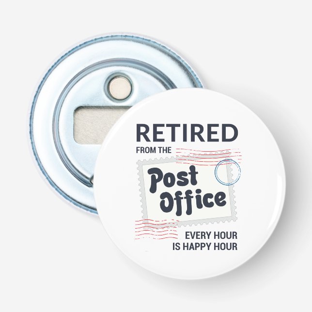 Décapsuleur Travailleur postal à la retraite Retraite Facteur  (Devant)