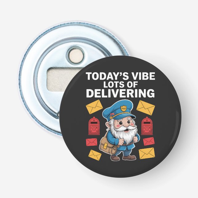 Décapsuleur Travailleurs Postaux Gnomes Courrier (Devant)