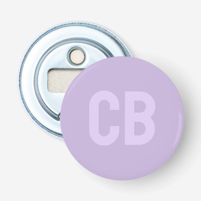 Décapsuleur Trend Color Soft Violet Button Ouverture de boutei (Devant)