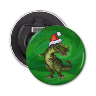 Décapsuleur TRex à Santa Hat sur Green