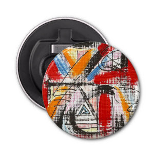 Décapsuleur Troisième Main Peinte D'Art Moderne