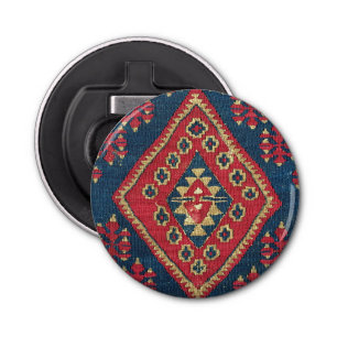 Décapsuleur Turc Kilim Tapis tapis Antique Rouge Bleu