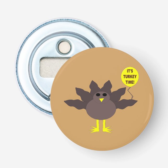 Décapsuleur Turquie Heure Thanksgiving Bottle Opener (Devant)