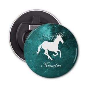 Décapsuleur Turquoise Unicorn Bouteille Personnalisée