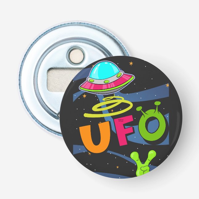 Décapsuleur ufo on space dis bonjour (Devant)
